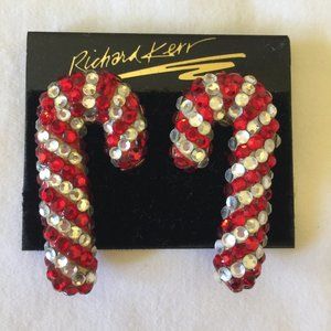 Richard Kerr Candy Cane Earrings